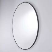 Grand miroir rond CIRCLE / Diamètre 105 cm / Miroir Classique - Cadre noir