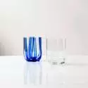 Verre à eau STRIPE GLASS / 39 cl / H. 10 x Ø 8 cm / Verre soufflé / Transparent et Blanc / Normann Copenhagen