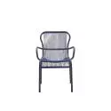 Chaise de jardin LOOP / H. assise 46 cm / Corde Polypropylène / Bleu Indigo / Vincent Sheppard
