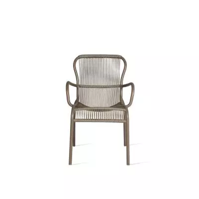 Chaise de jardin LOOP / H. assise 46 cm / Corde Polypropylène / Taupe / Vincent Sheppard