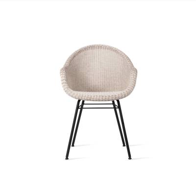 Chaise de jardin EDGARD / H. assise 46 cm / Piétement métal / Blanc / Vincent Sheppard