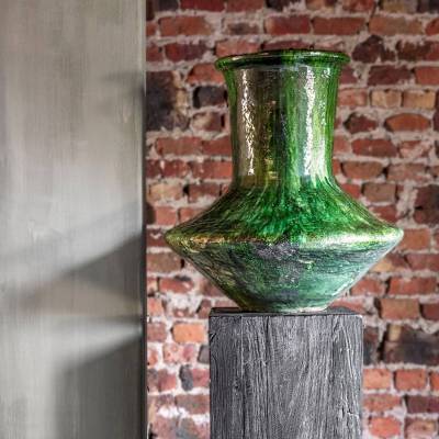 Vase RICCI / Ø 44 x H. 43 cm / Terre cuite / Vert / Gommaire
