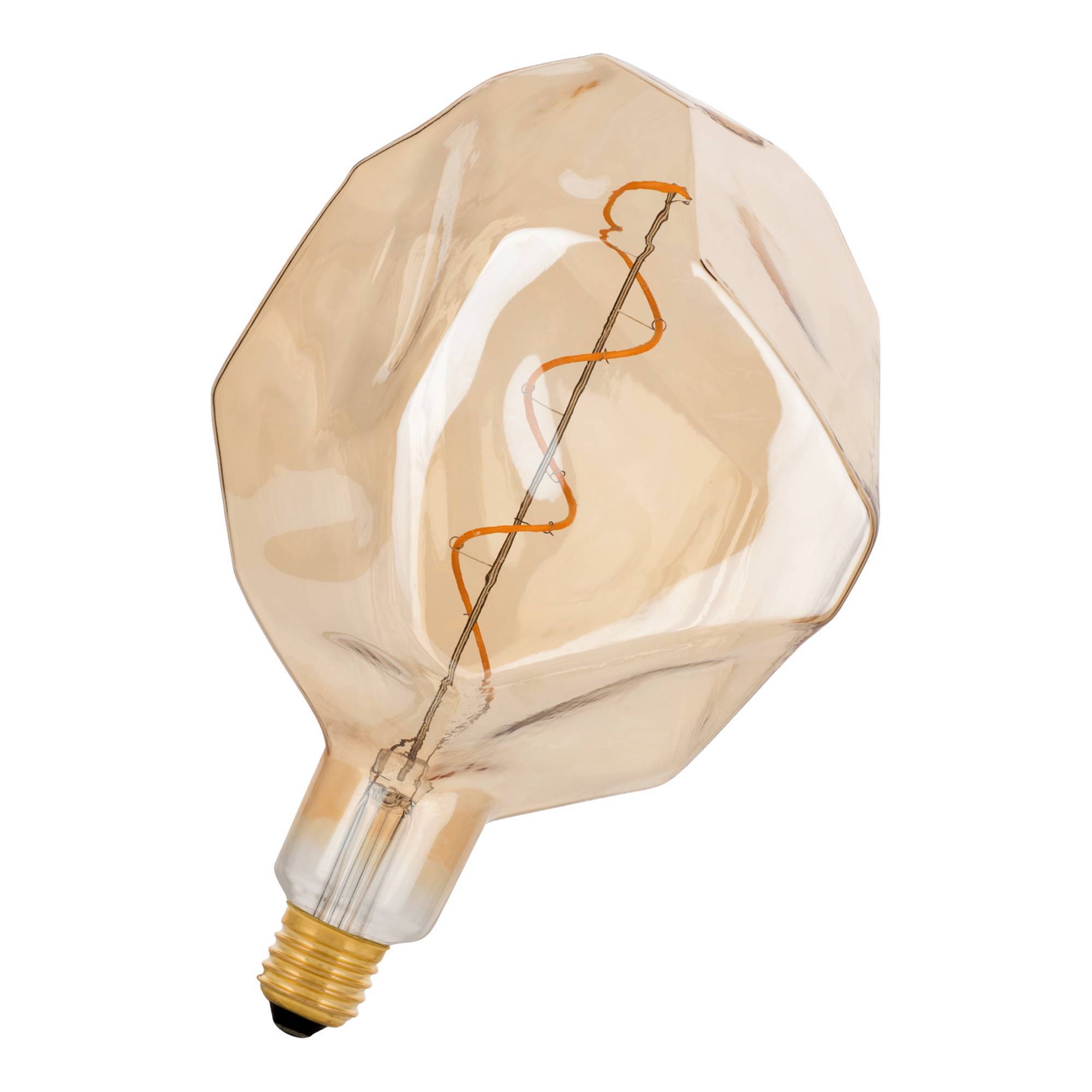 Ampoule LED filament E27 ROCK / 4 W / Or