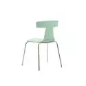 Chaise REMO / H. assise 45 cm / Plastique / Vert pastel / Plank