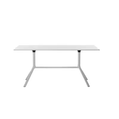 Table MIURA / L. 140 ou 160 cm / Métal / Blanc / Plank