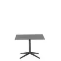 Table basse carrée MISTER X / L. 70 ou 80 cm / Fonte / Noir / Plank