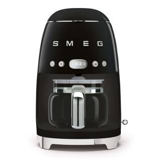 Machine à café avec filtre SMEG / H. 36,1 cm / Inox / Années 50 / Noir