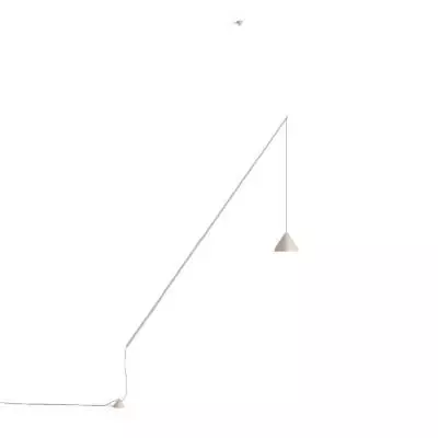 Lampadaire suspendu et orientable NORTH / H. 208 cm / Métal / Beige / Vibia