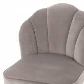 Fauteuil velours gris / FLORE / Mon petit fauteuil
