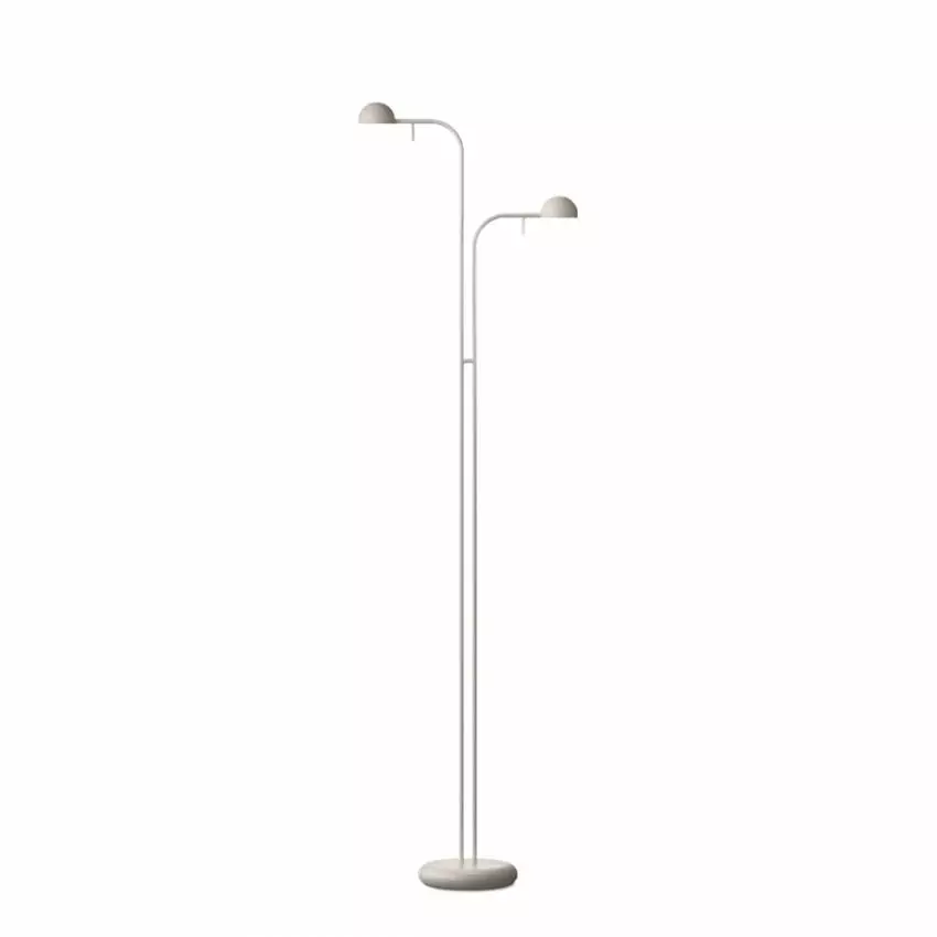 Lampadaire en métal PIN / 2 lampes / H. 125 cm / Beige / Vibia