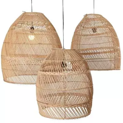 Abat-jour Suspendu En Rotin Tressé – Style Rétro Et Naturel Pour Suspension | Décoration Salon, Restaurant, Chambre D’hôte