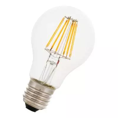 Ampoule A60 LED / Culot E27 / ø 60 mm / 6 W / Transparent