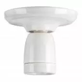 Douille E27 pour plafonnier ou applique SMALL / Porcelaine / Blanc