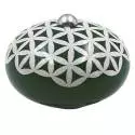 Poignée céramique de L'INCROYABLE COCOTTE / Motif géométrique Vert / Cookut