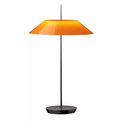 Lampe à poser MAYFAIR / H. 52 cm / Plastique et Métal / Noir et Orange / Vibia