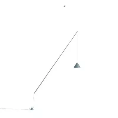 Lampadaire suspendu et orientable NORTH / H. 208 cm / Métal / Bleu / Vibia