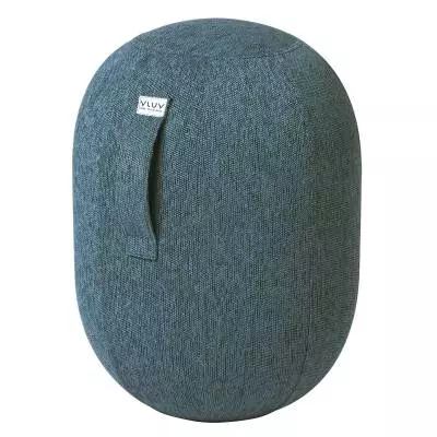 Tabouret ergonomique en tissu KAPSUL STOV / Ø. 43,5 cm / Bleu Pétrol / Vluv