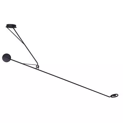 Plafonnier suspension AARO / H. 1,48 m / Métal / Noir / DCW