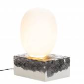 Lampe ovale en verre MAGMA TWO HIGH / Blanc / Pulpo
