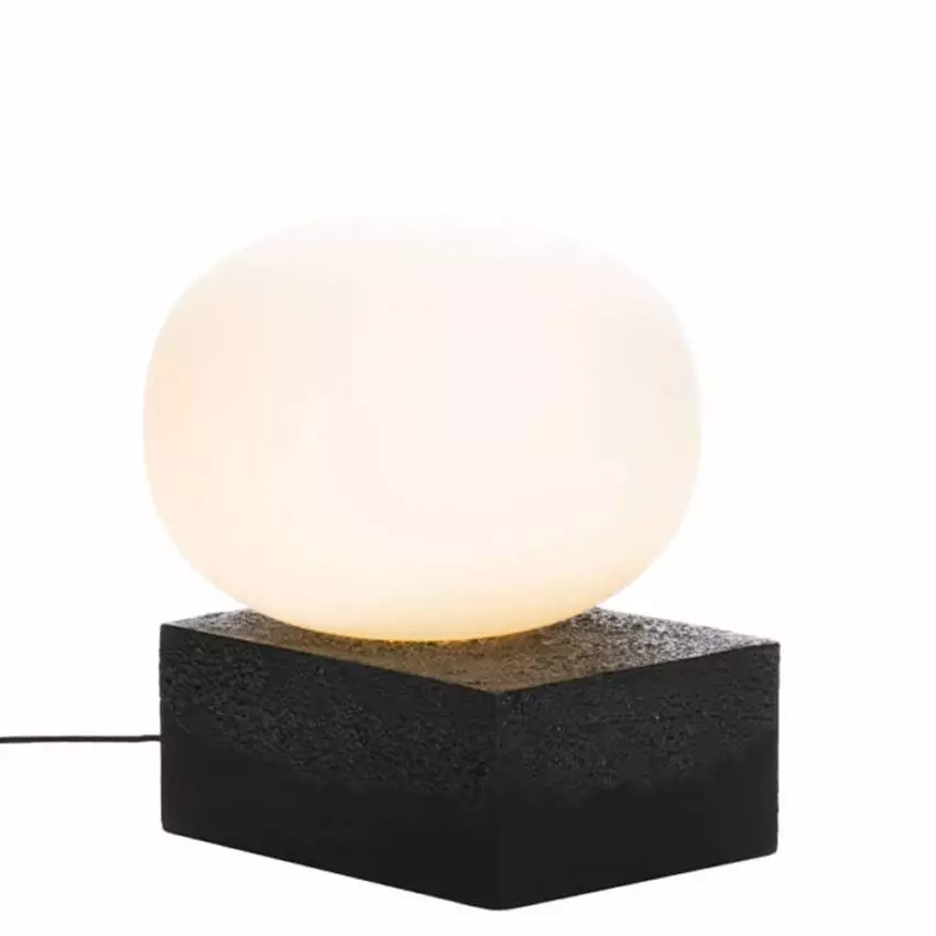 Lampe de table MAGMA TWO LOW en verre soufflé / Noir / Pulpo