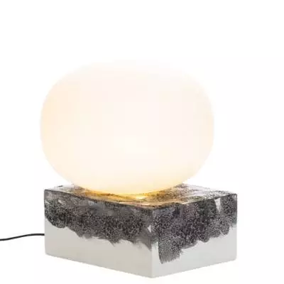 Lampe de table en verre MAGMA TWO LOW / Blanc / Pulpo