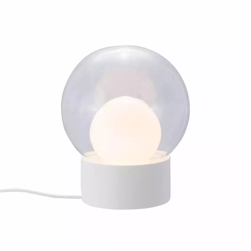 Lampe à poser BOULE SMALL / Transparent - Blanche - Blanche