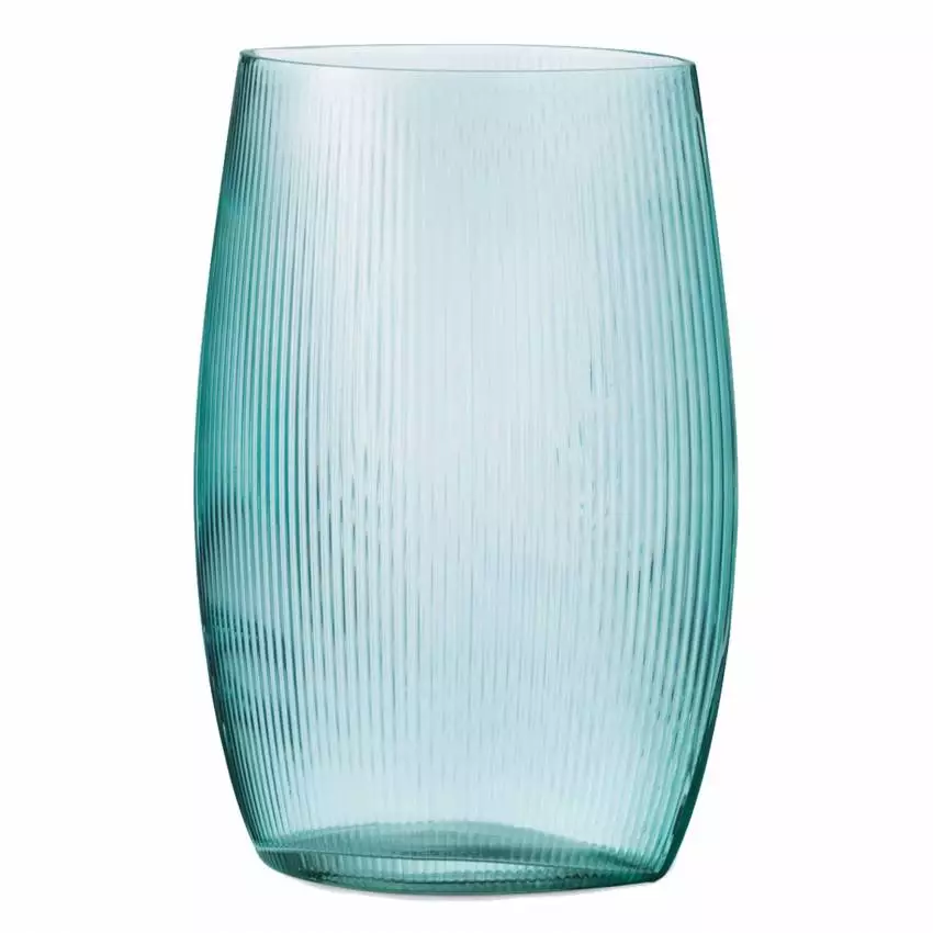 Vase TIDE / H. 28 x L. 21 cm / Verre / Bleu / Normann Copenhagen