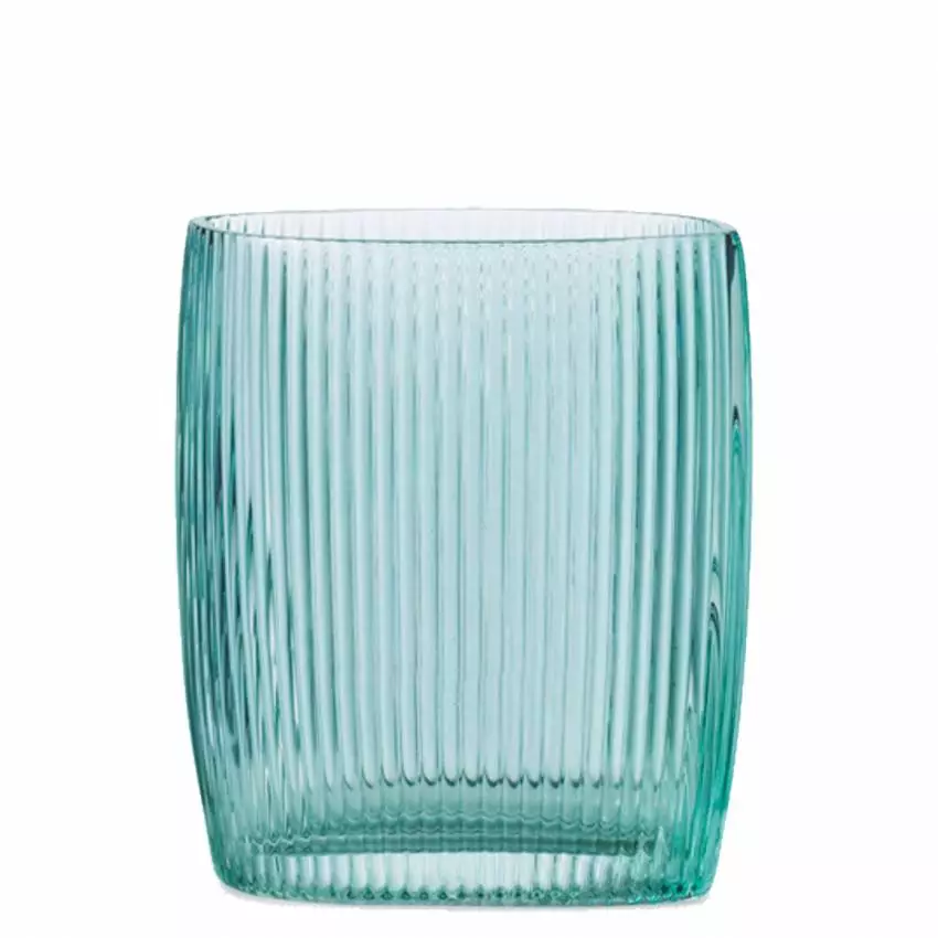 Vase TIDE / H. 12 x L. 11 cm / Verre / Bleu / Normann Copenhagen