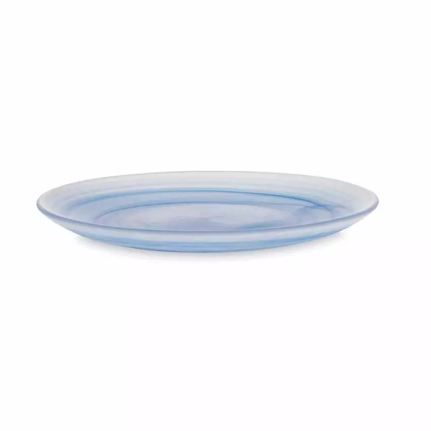 Assiette plate COSMIC PLATE / Ø 21 cm / Verre soufflé / Bleu / Normann Copenhagen