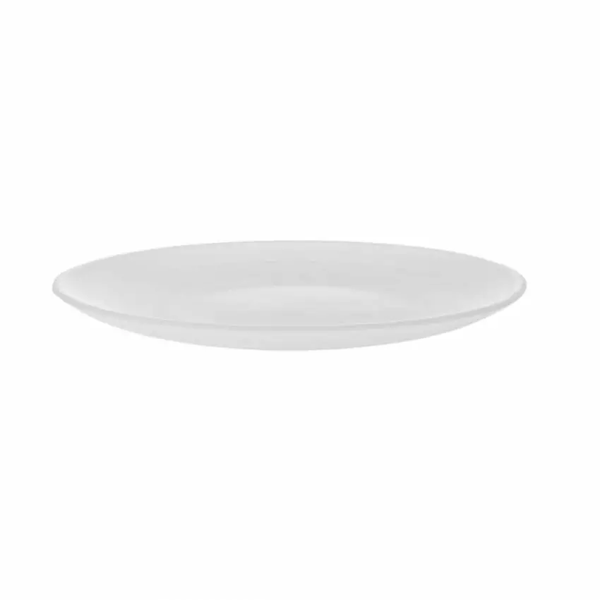 Assiette plate COSMIC PLATE / Ø 21 cm / Verre soufflé Blanc / Normann Copenhagen