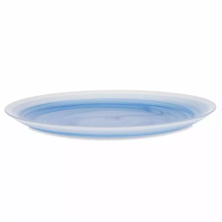 Assiette plate COSMIC PLATE / Ø 27 cm / Verre soufflé / Bleu / Normann Copenhagen