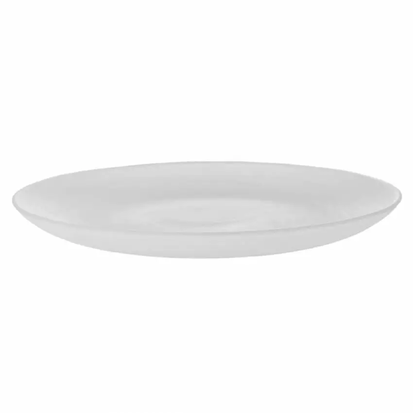Assiette plate COSMIC PLATE / Ø 27 cm / Verre soufflé / Blanc / Normann Copenhagen