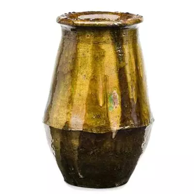 Vase RICHARD / Ø 25 x H. 45 cm / Terre cuite / Marron Ocre / Gommaire