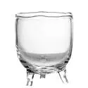 Pot, vase FIGARO SMALL / Ø 15 x H. 18 cm / Verre / Transparent / Gommaire