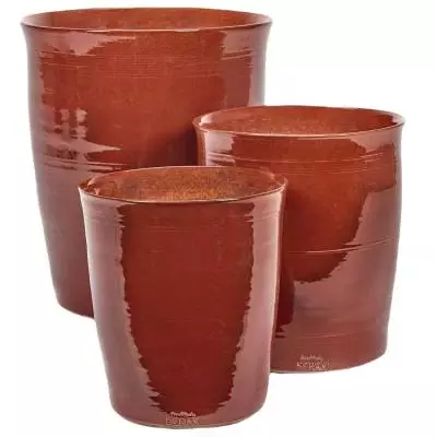 Cache Pot De Plante URBAN JUNGLE LINES / 4 Dimension / Terre Cuite / Rouge / Serax