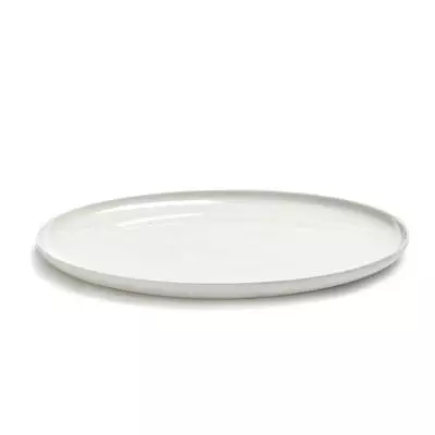 Assiette plate en Porcelaine blanche