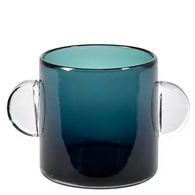 Vase WIND & FIRE / ø 12,5 cm / Verre / Bleu Fonce / Serax