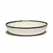 Assiette creuse DÉ / Porcelaine / Blanc et Noir / Serax