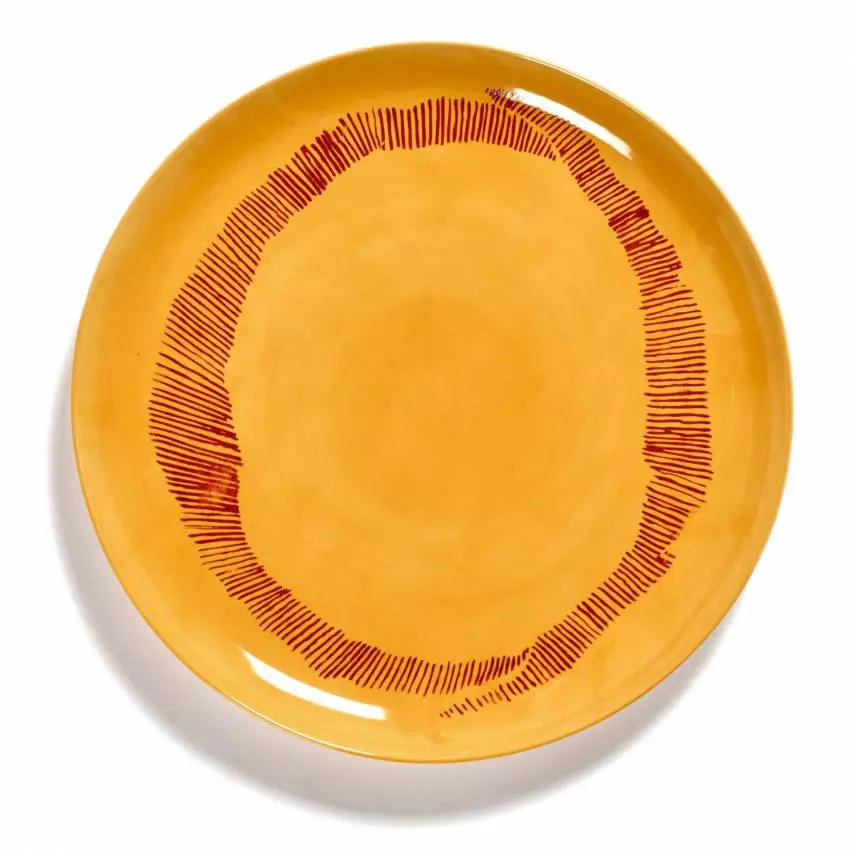 Assiette plate FEAST 26,5 cm / Porcelaine Jaune / Serax