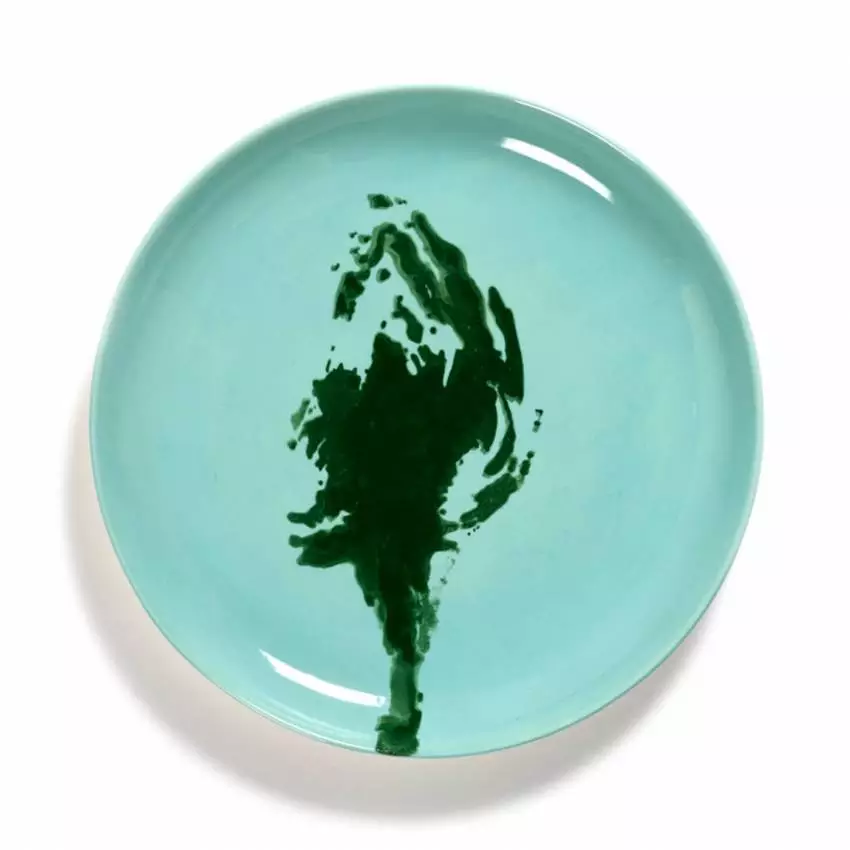 Assiette plate FEAST M OTTOLENGUI / Ø. 22,5 cm / Porcelaine / Bleu Azur