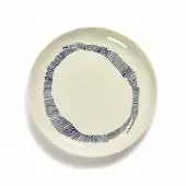 Assiette FEAST S / Porcelaine / Blanc - Bleu / Serax