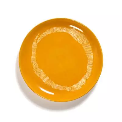 Assiette plate FEAST S / Porcelaine / Jaune / Serax
