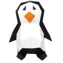 Trophée pingouin en 3D BABIES / Papier recyclé / Blanc et Noir / Agent Paper