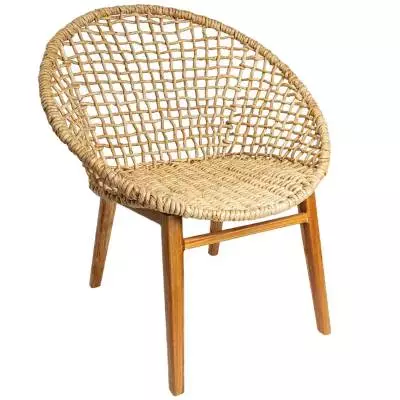 Chaise CHECKER pour le salon / Bois Naturel & Coton