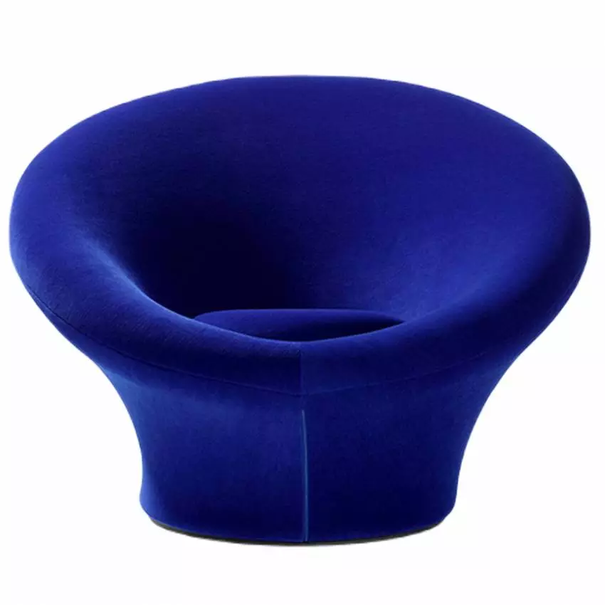 Pierre Paulin fauteuil bleu Mushroom