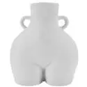 Vase Buste Femme / H. 19,8 cm / Ceramique / Blanc / Cosy Living