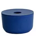 Boite de rangement pour salle de bain BANO / ø 9,5 x 6 cm / Bambou / Bleu Royal / Ekobo