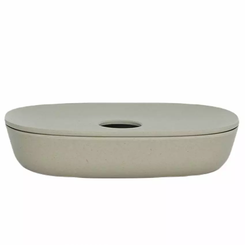 Porte savon BANO / Longueur 12,5 cm / Beige Stone / Ekobo
