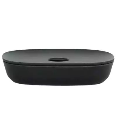 Porte savon BANO / Longueur 12,5 cm / Noir / Ekobo
