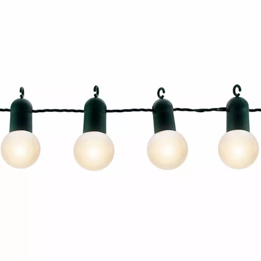 Guirlande lumineuse 15 ampoules LED GUINGUETTE / 9 M / Blanc chaud
